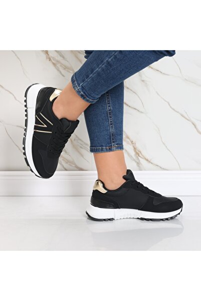 YIYI Women's black sneakers made of -leather Roana, size 37