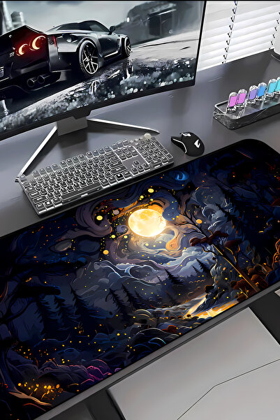 Charmbi Dolunay Procontrol Mouse Pad 30X70 Gaming Mousepad Non-Slip Sole Larg...