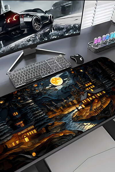 Charmbi River Town Procontrol Mouse Pad 30X70 Gaming Mousepad Non-Slip Sole G...