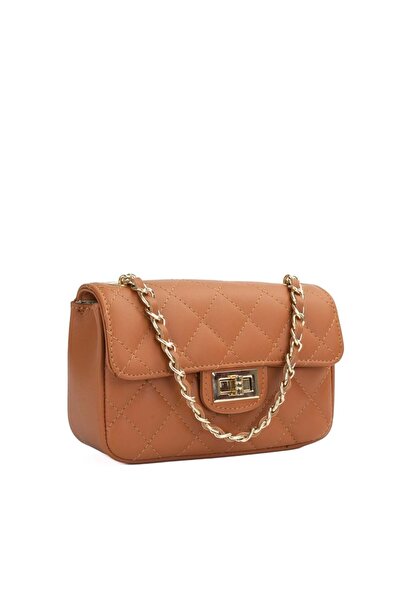 Posete Fagaras Baby Ruby Leather Purse - Cognac, Casual Bag Made of Genuine L...