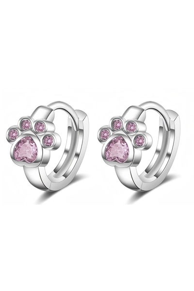 Pandora Rhinestone Cat Claw Huggie Earrings