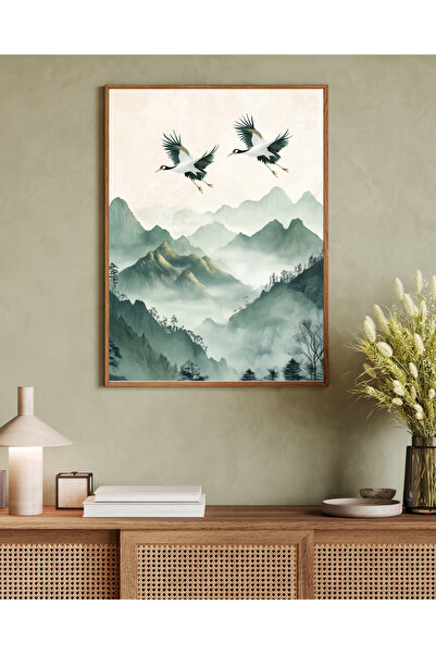 Tuba Decor Σειρά ζωγραφικής τέχνης Ιαπωνίας με ξύλινο πλαίσιο ενός τεμαχίου
