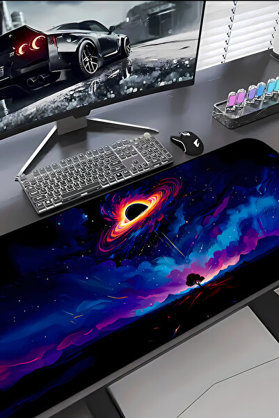 Charmbi Black Hole Procontrol Mouse Pad 30X70 Gaming Mousepad Non-Slip Sole L...