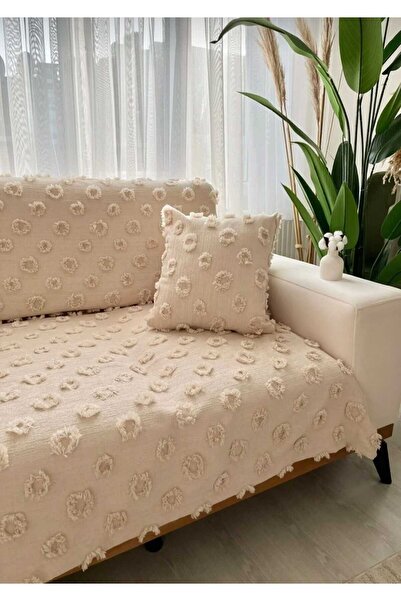 diabella Ponpon Patterned Sofa Cover 180*240