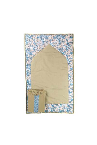 Reetal Women's Prayer Set – Mat & Abaya with Hijab – Free Size – Linen – Olive