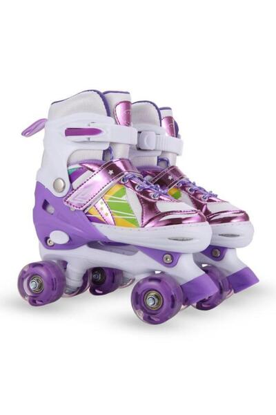 Arabest Toddler Ski Skate Set, Illuminated, Fun 8 Wheel Ice Skates for Girls ...