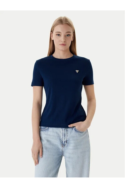Guess Üçgen Logolu T-shirt V6RI17KD741