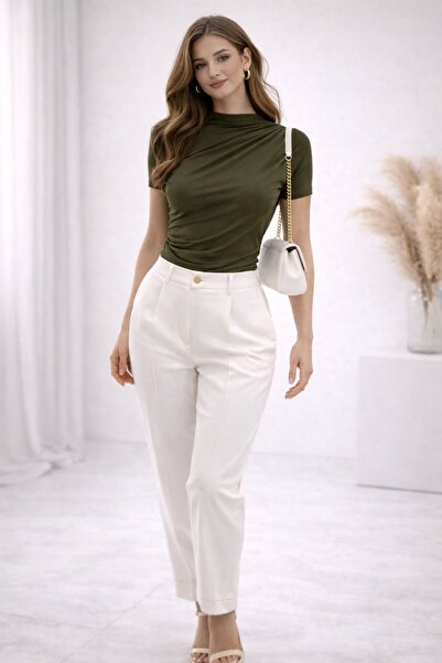 SBL COLLECTİON Women's Blouse with Drape Detail