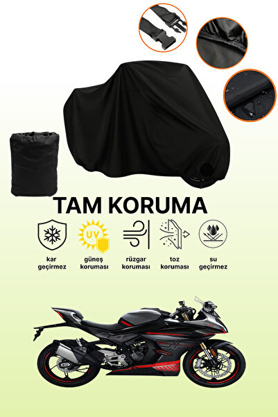 dokaca غطاء حماية كامل أسود لمحرك سي إف موتو 450 إس آر