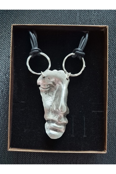 Zamac Face-shaped necklace