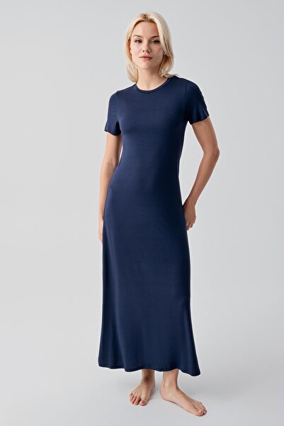 Artış Rochie cu mânecă scurtă, lungă, basic confortabilă, casual, material el...