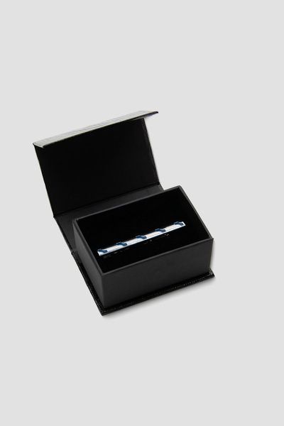 Abbate 98001 Silver Lacivert Erkek Kravat İğnesi