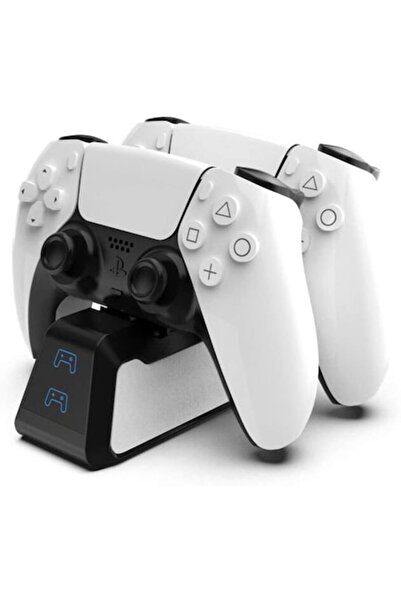 OEM Charger for PS5 Controllers, Dual Charging Station USB, White, Compact Size
