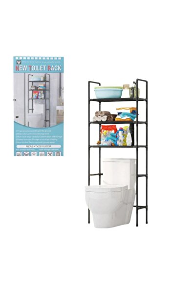 STAND 3-Tier Metal Bathroom Stand 47x25x155cm – Multifunctional Space Organizer