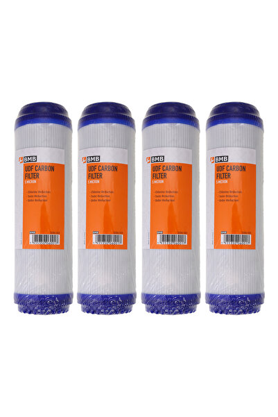 Lawazim 4-Piece UDF Carbon Water Filter 5 Micron - Chlorine, Taste and Odor R...