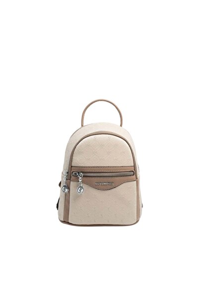 Silver Polo Silver & Polo SP983 Modă pentru femei rucsac Bej-Latte