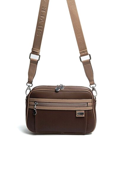 Silver Polo Silver & polo sp1280 women's Crossbody Bag honeycomb coffee-latte