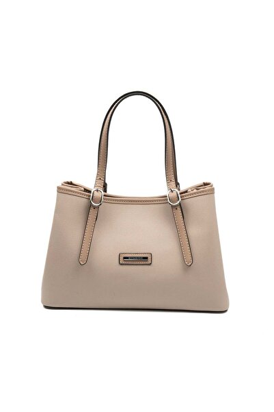 Silver Polo Silver & Polo Sp1252 Women's Clutch Bag Plain Dark Beige-Latte