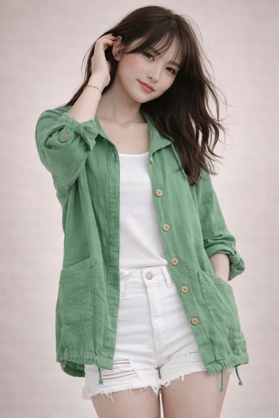 bb butik basic Women's Muslin Jacket Tr3435