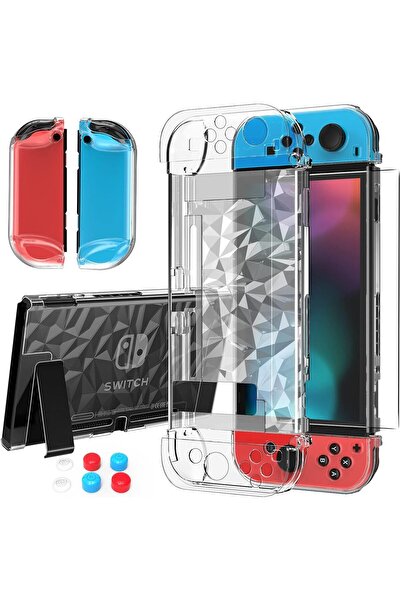 Arabest 3 in 1 Crystal Case for Gaming Console, Protective Cover with Screen ...