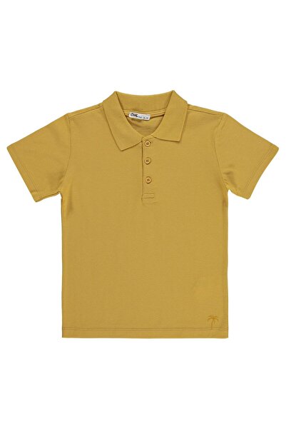 Civil Boys Boy's Palm Tree Embroidered Polo Collar T-Shirt for Ages 6-9 - Mus...