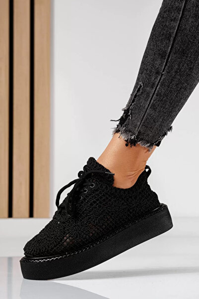 Zaira Pantofi casual dama negri din material textil Asha #24613 - 40