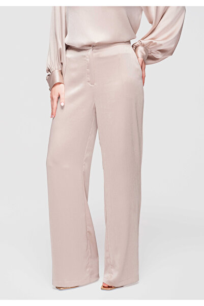 OMBRE Women's Elegant Straight Pants OW-PA-E0008 Beige