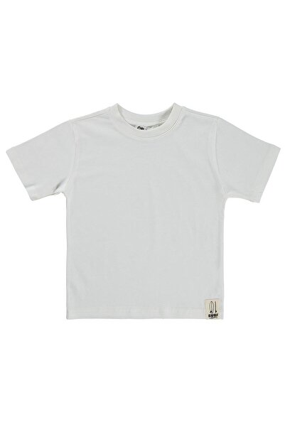 Civil Boys Basic Surf Label T-Shirt for 2-5 Years - White 5-6 Years