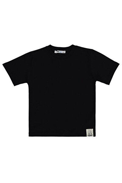 Civil Boys Basic Surf Label T-Shirt for 2-5 Years - Black 4-5 Years