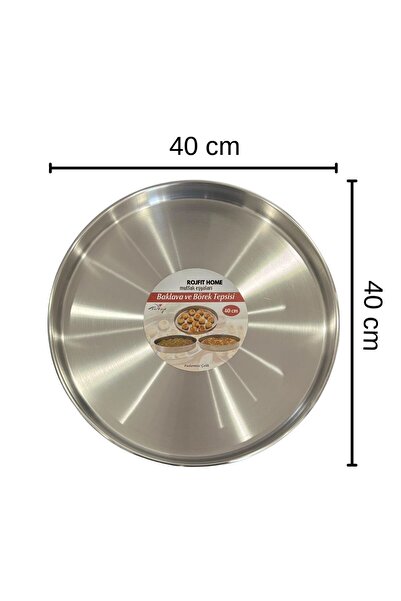 AiroBazar Triple Stainless Steel Baking Tray Round, Set of 3 Durable Trays fo...