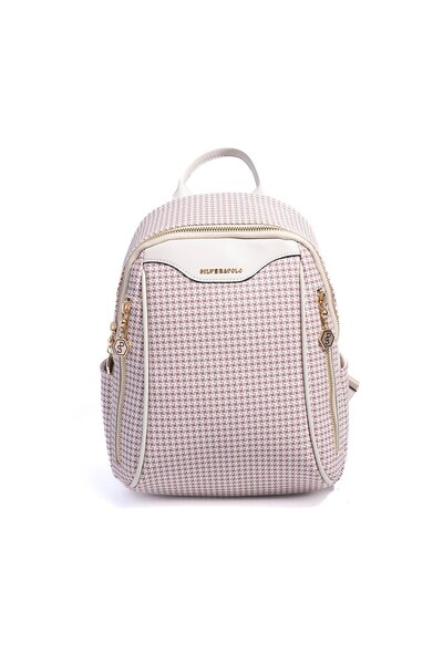 Silver Polo Silver & Polo SP906 pentru femei rucsac Goose Feet ecosez Burgund...