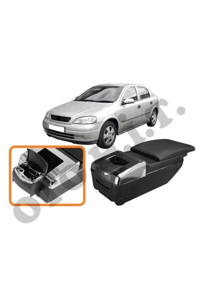 OTO H.İ.T. OPEL ASTRA G UYUMLU BARDAKLIKLI LÜKS KOL DAYAMA KOLÇAK SİYAH İTHAL.