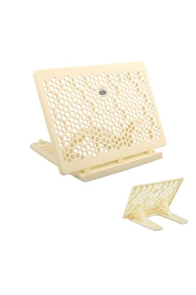 CAMİMARKET Desktop Foldable Practical Rahle Cream Plastic