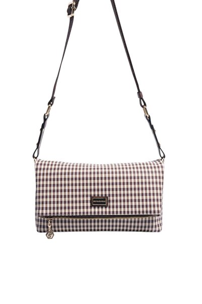 Silver Polo Silver & Polo Sp1278 Women's Crossbody Bag Plaid Line Square Brow...