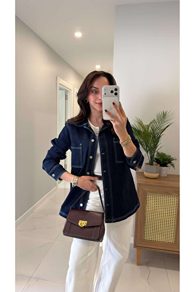 BİRCANÇİL Yuyse Dark Indigo C Pocket Detail Shirt