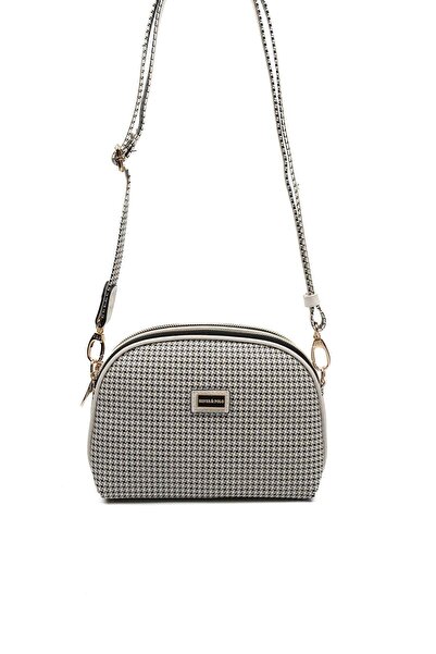 Silver Polo Silver & Polo SP765 Γυναικεία Τσάντα χιαστί Goose Feet Καρό Black...