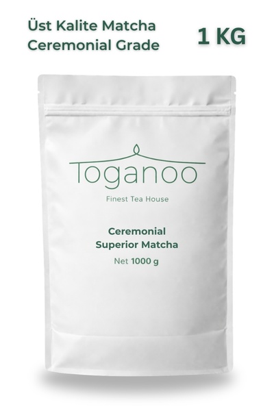 Toganoo Ceremonial Superior Matcha 1 kg – Yüksek Kalite %100 Saf Matcha Tozu,...