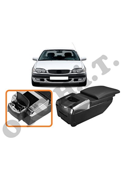 OTO H.İ.T. TOYOTA COROLLA 99-01 UYUMLU BARDAKLIKLI LÜKS KOL DAYAMA KOLÇAK SİY...