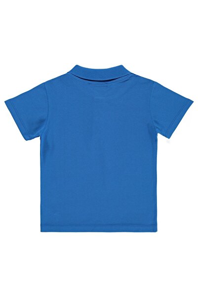 Civil Boys Boy's Palm Tree Embroidered Polo Collar T-Shirt for Ages 2-5 - Blu...