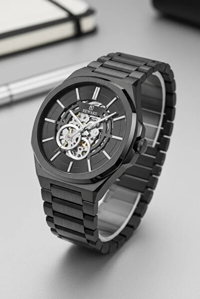 Reward Automatic Mechanism Skeleton Dial Men's Wristwatch