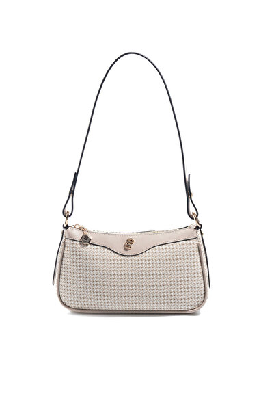 Silver Polo Silver & Polo SP1274 Femei geantă crossbody Goose Feet ecosez Bej...
