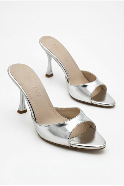 Redoxy Women's Pointed Toe Thin High Heeled Metallic Colored Evening Dress Sl...