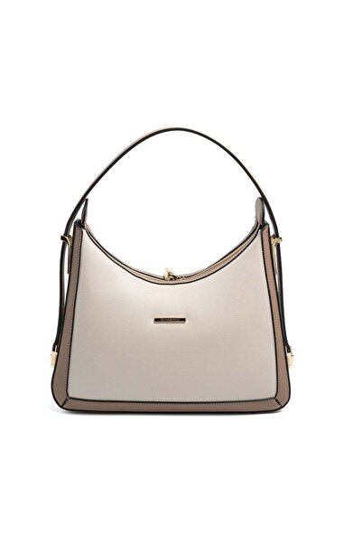 Silver Polo Silver & Polo Sp1187 Women's Shoulder Bag Plain Beige-Latte