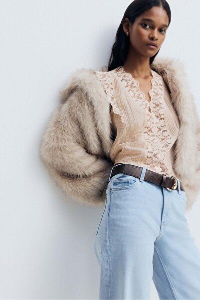 H&M Lace-trimmed vest top