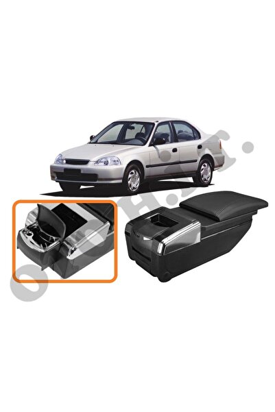 OTO H.İ.T. HONDA CİVİC İES UYUMLU BARDAKLIKLI LÜKS KOL DAYAMA KOLÇAK SİYAH İT...