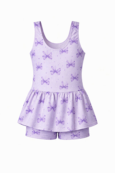 İYİBU Rochie de baie pentru fete Model cu pantaloni scurți cu model Costum de...