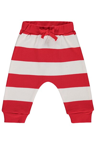 Civil Baby Striped 6-18 Months Sweatpants - Red