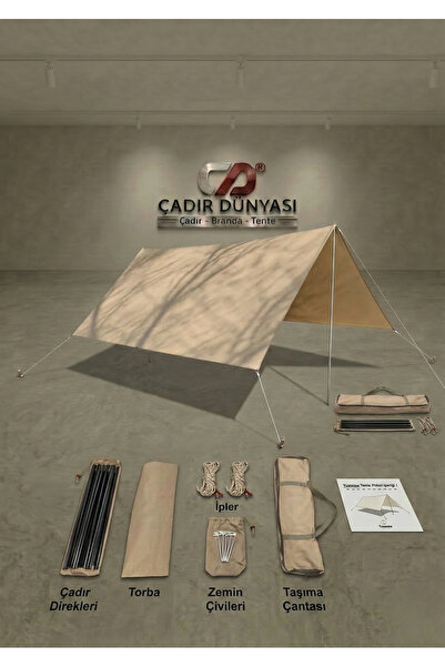 Çadır Dünyası Kamp Ekipmanları Çadır Dünyası Profesyonel Kamp Tentesi (Tarp) ...