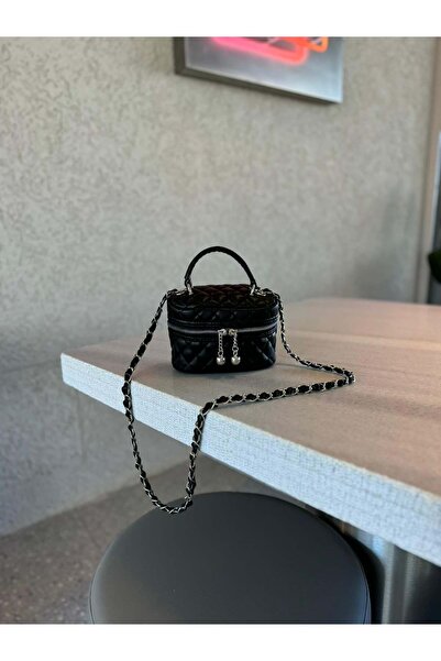 NİSSEA.CO Siyah Kapitone Çapraz Askılı Rosy Çanta