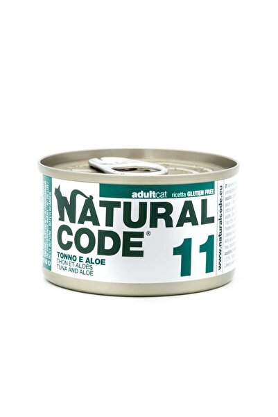 Natural Code 11 طعام رطب للقطط بنكهة التونة والصبار 85 غرام